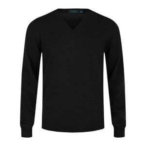 Slowear Zanone V-Neck Wool Blend Sweater Grey Mens